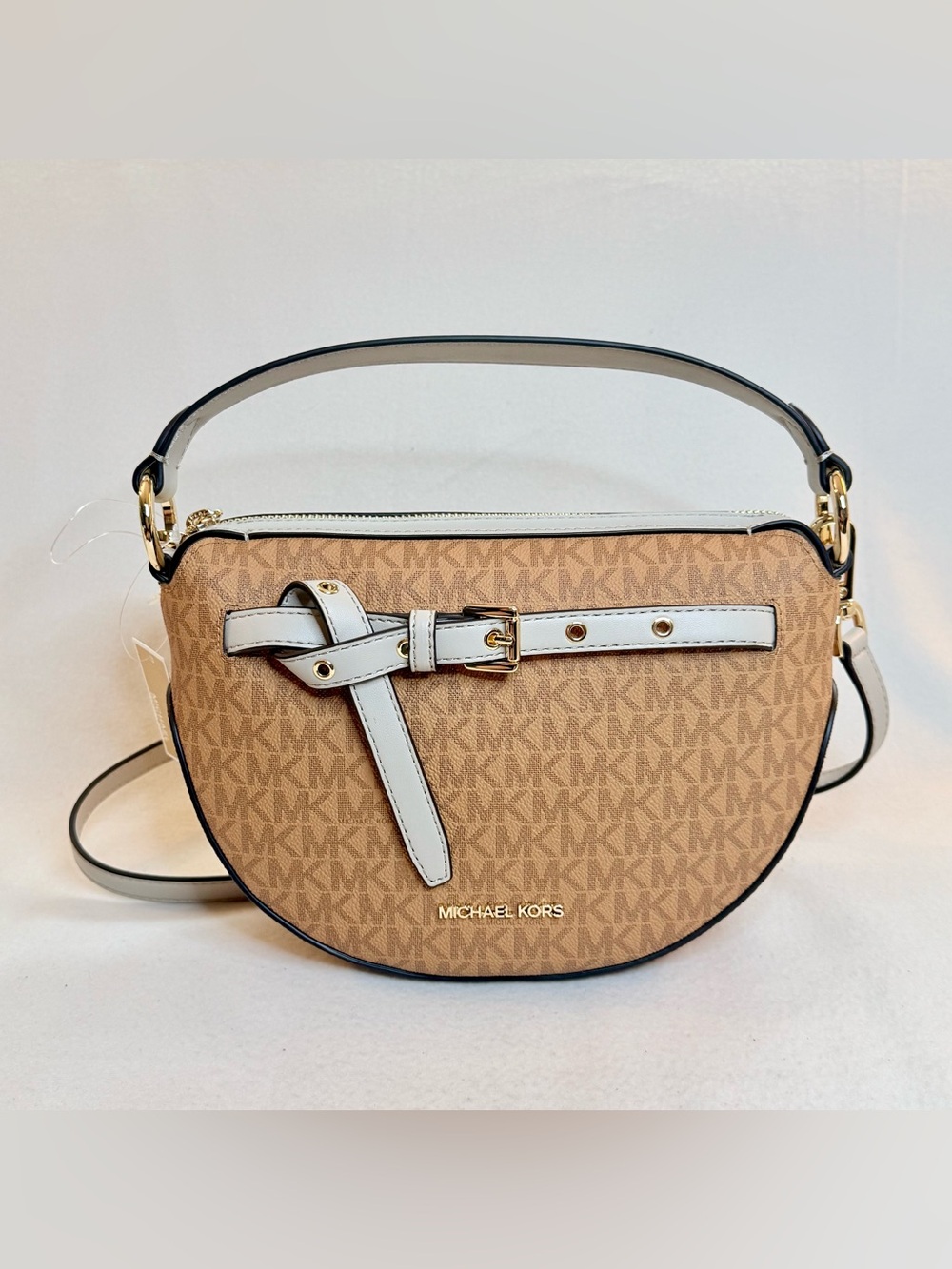 Michael Kors Emilia Half Moon Crossbody Bag